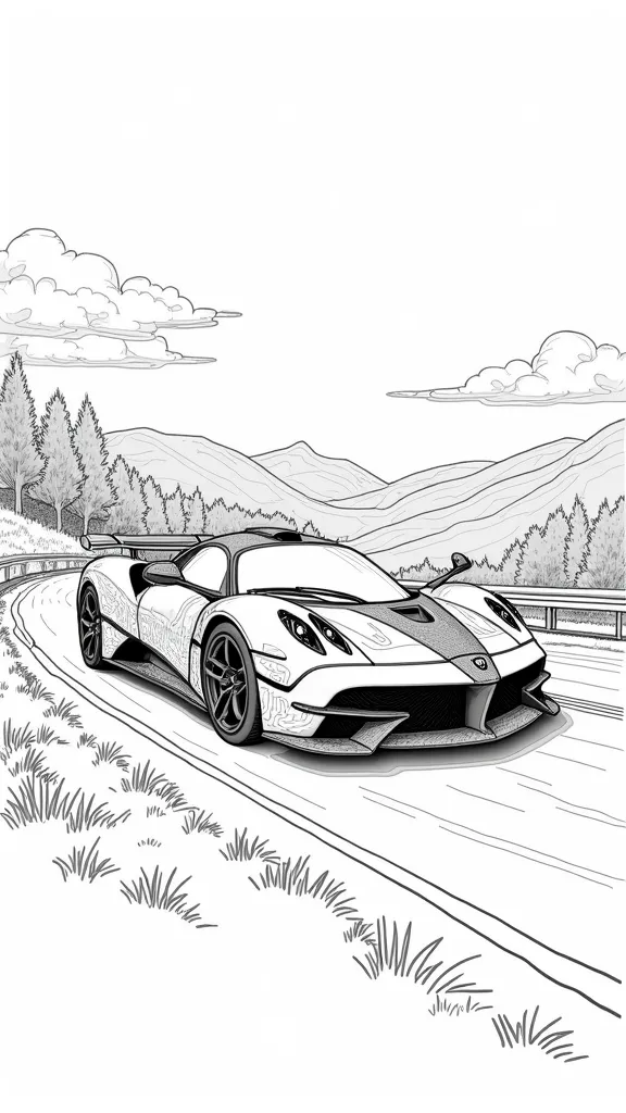 pagani coloring pages